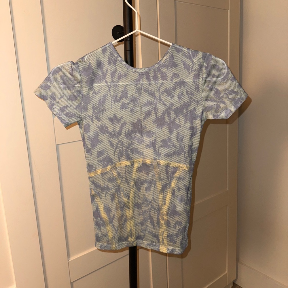 Miaou Blue and Yellow Short Sleeve Tee